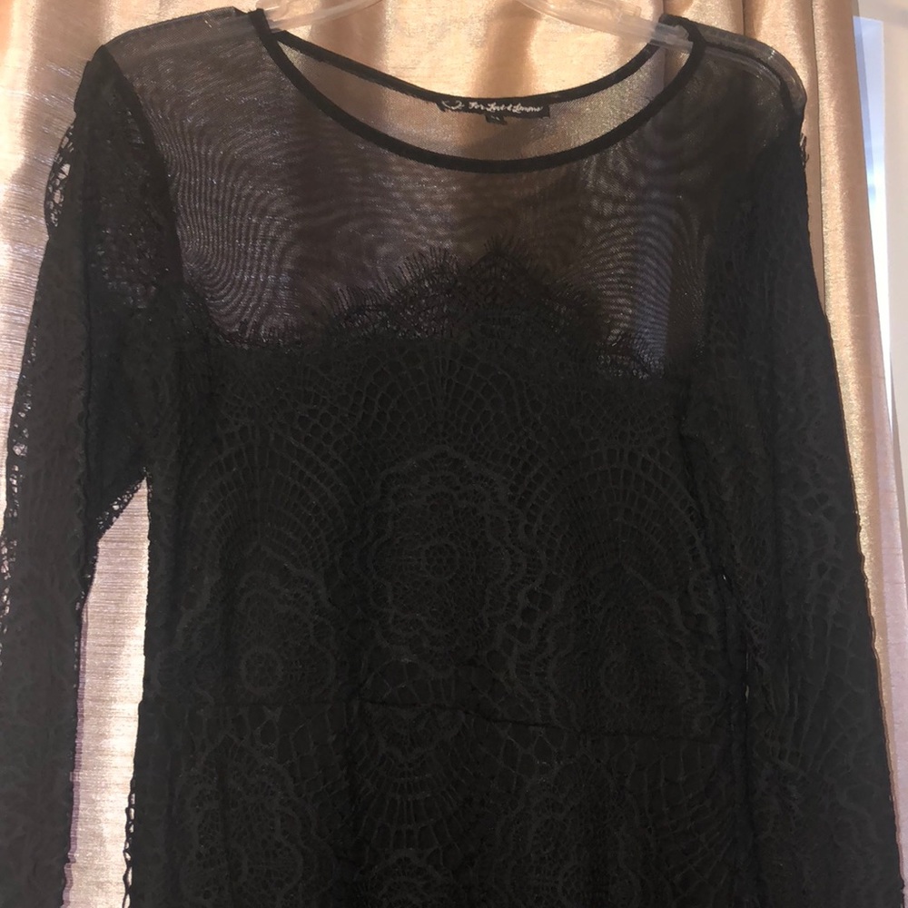 For Love And Lemons Black Grace Dress View 2